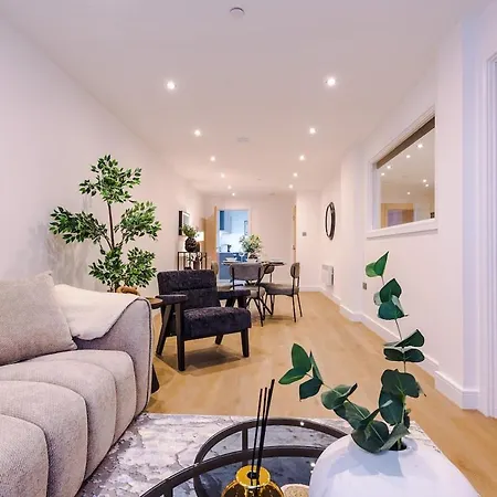 Apartamento Sleek 2 Bed Free Parking And Terrace Leeds (West Yorkshire)